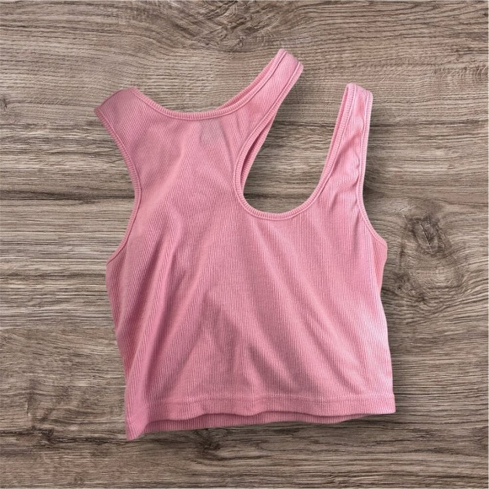 Pink one strap Tank Top